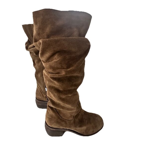Matisse Alicante Chestnut Brown Suede Slouchy Heeled Knew High Boot NEW Size 6.5 - Picture 3 of 7